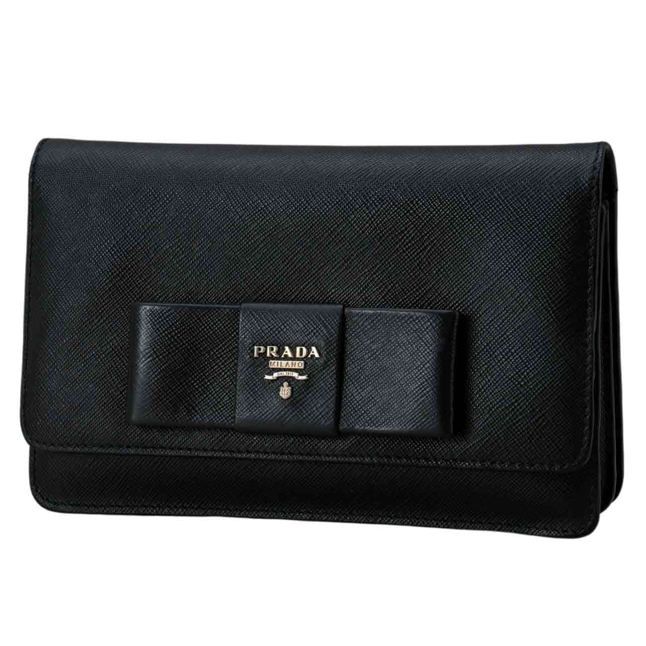 PRADA(USED)프라다 1BH009 사피아노 리본 크로스백