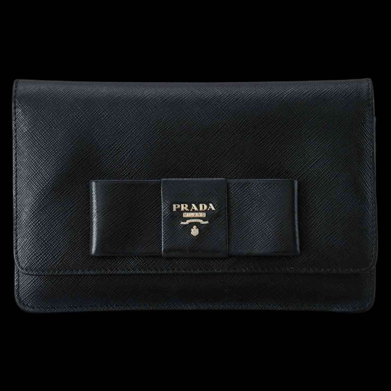 PRADA(USED)프라다 1BH009 사피아노 리본 크로스백