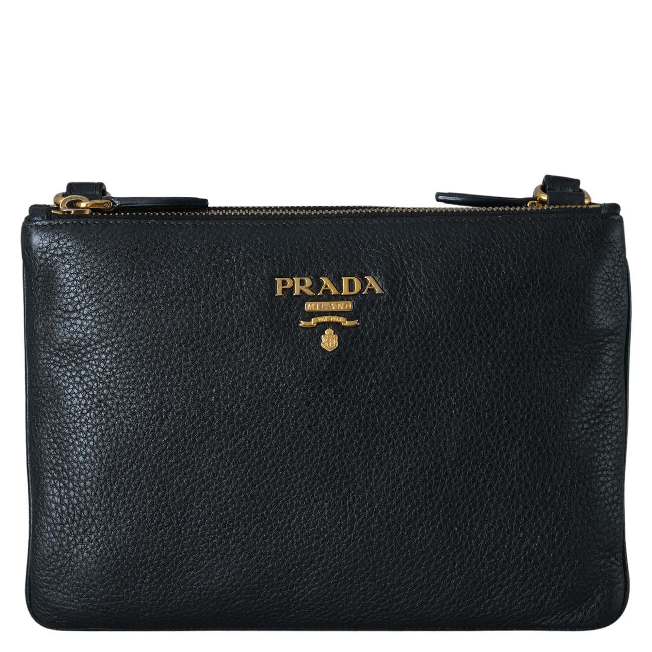 PRADA(USED)프라다 1BH046 더블 지퍼 크로스백