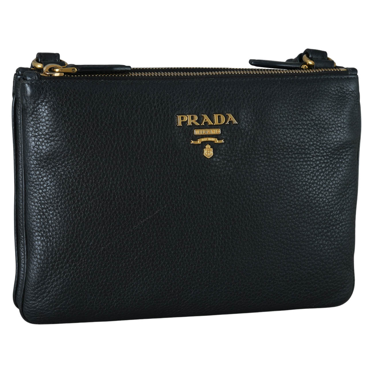 PRADA(USED)프라다 1BH046 더블 지퍼 크로스백