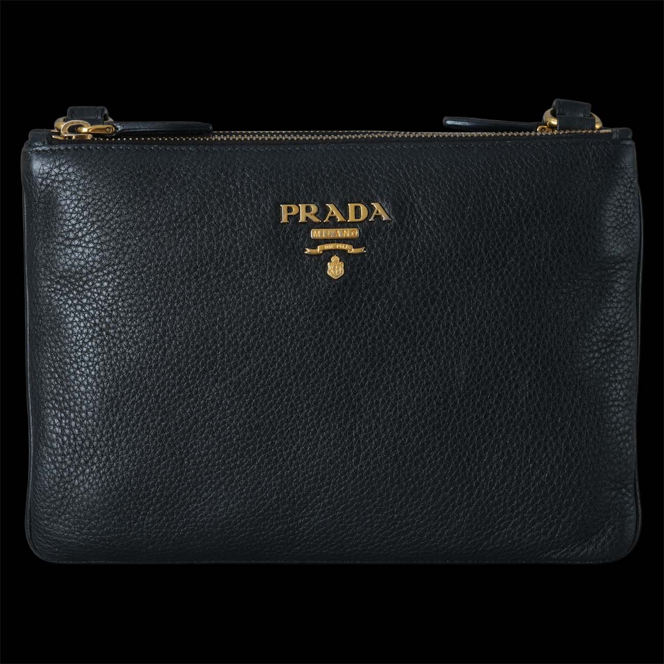 PRADA(USED)프라다 1BH046 더블 지퍼 크로스백