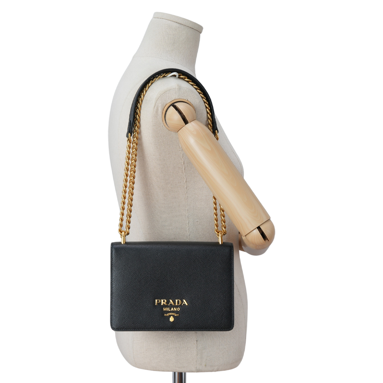 PRADA(USED)프라다 1BD133 사피아노 파티나 체인 숄더백
