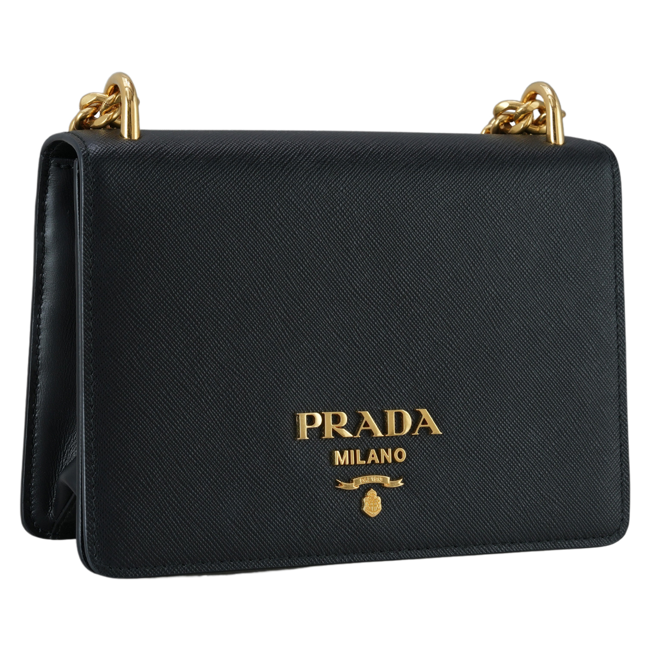 PRADA(USED)프라다 1BD133 사피아노 파티나 체인 숄더백