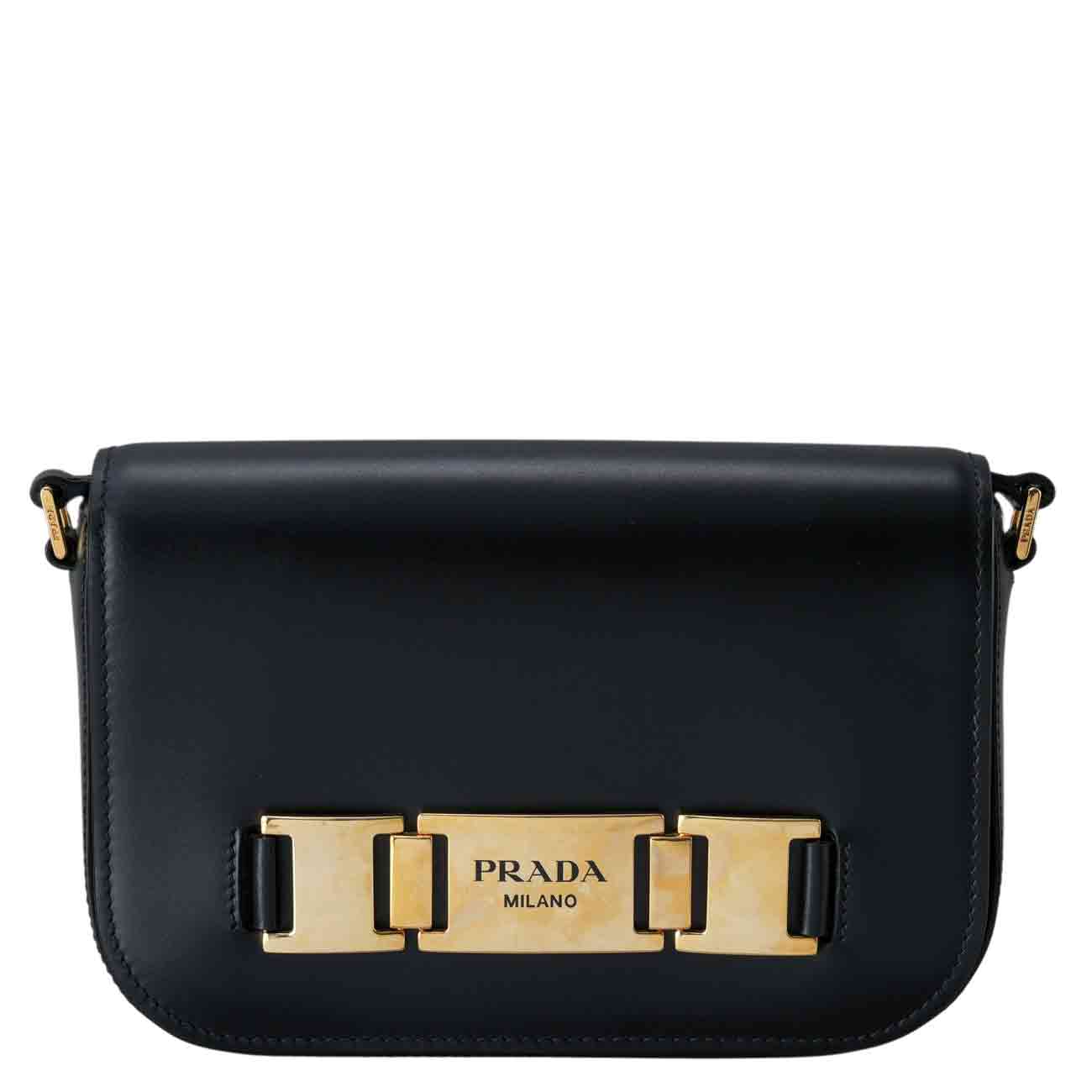 PRADA(USED)프라다 1BD244 메탈 버클 숄더백