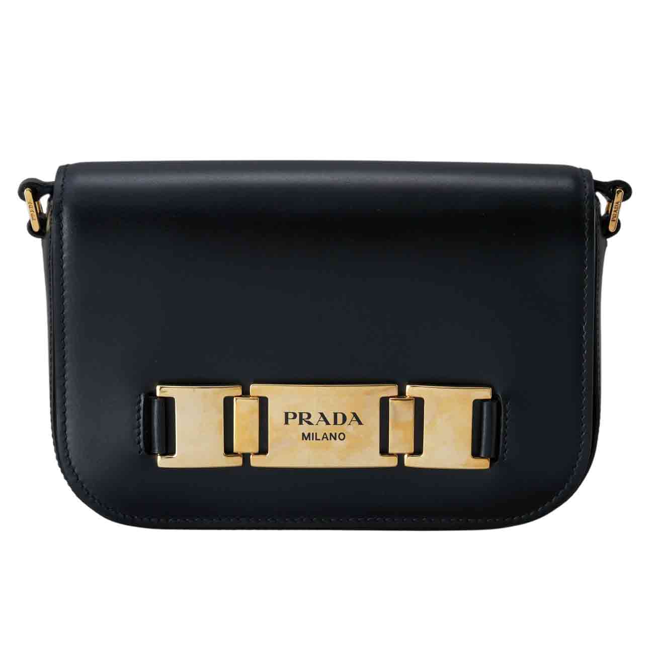 PRADA(USED)프라다 1BD244 메탈 버클 숄더백
