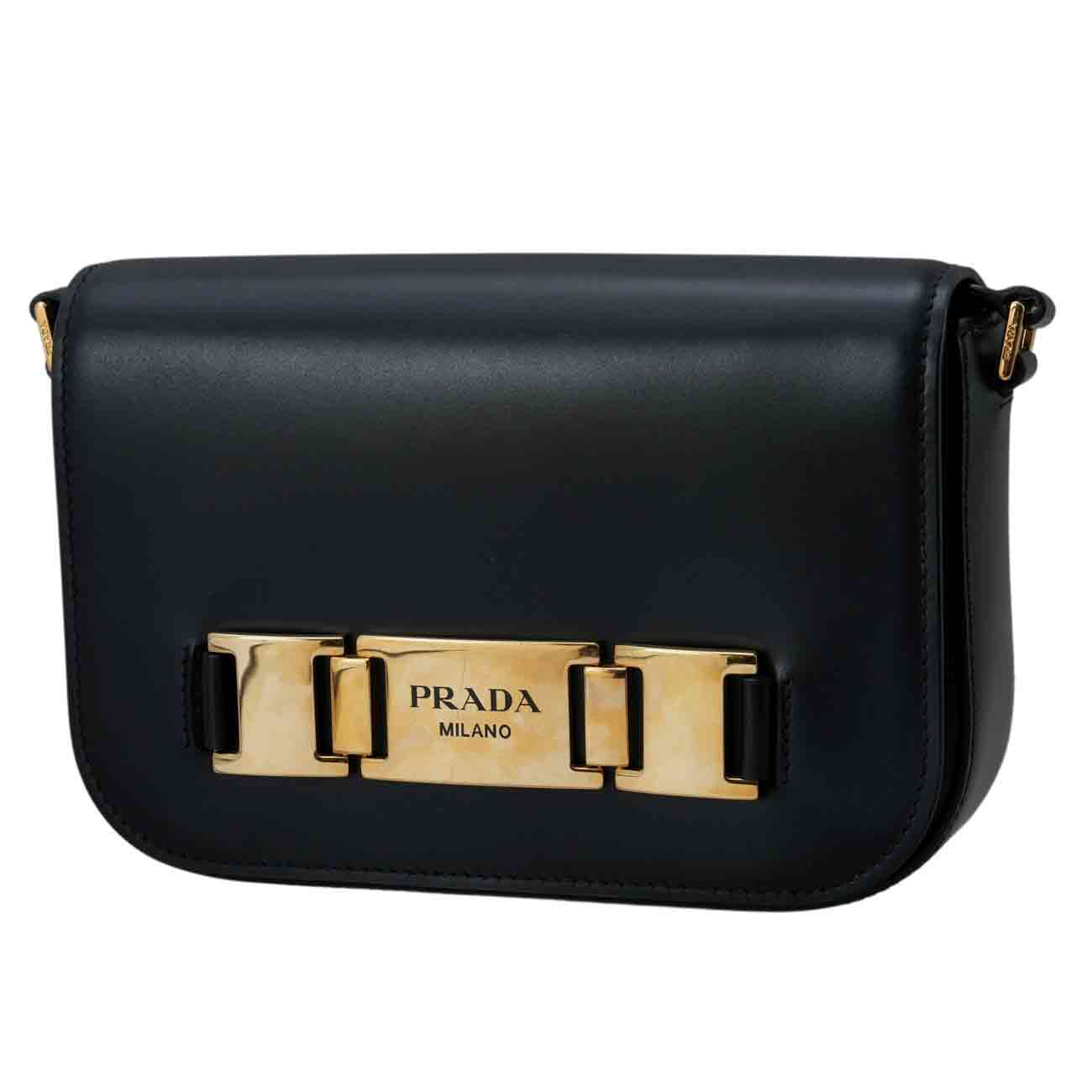 PRADA(USED)프라다 1BD244 메탈 버클 숄더백