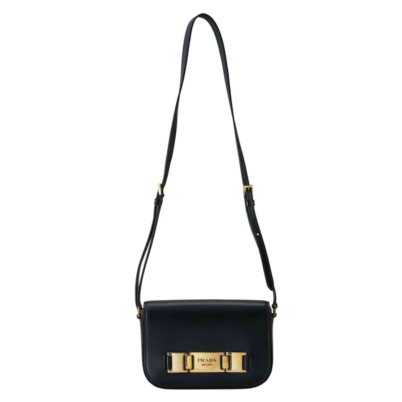 PRADA(USED)프라다 1BD244 메탈 버클 숄더백