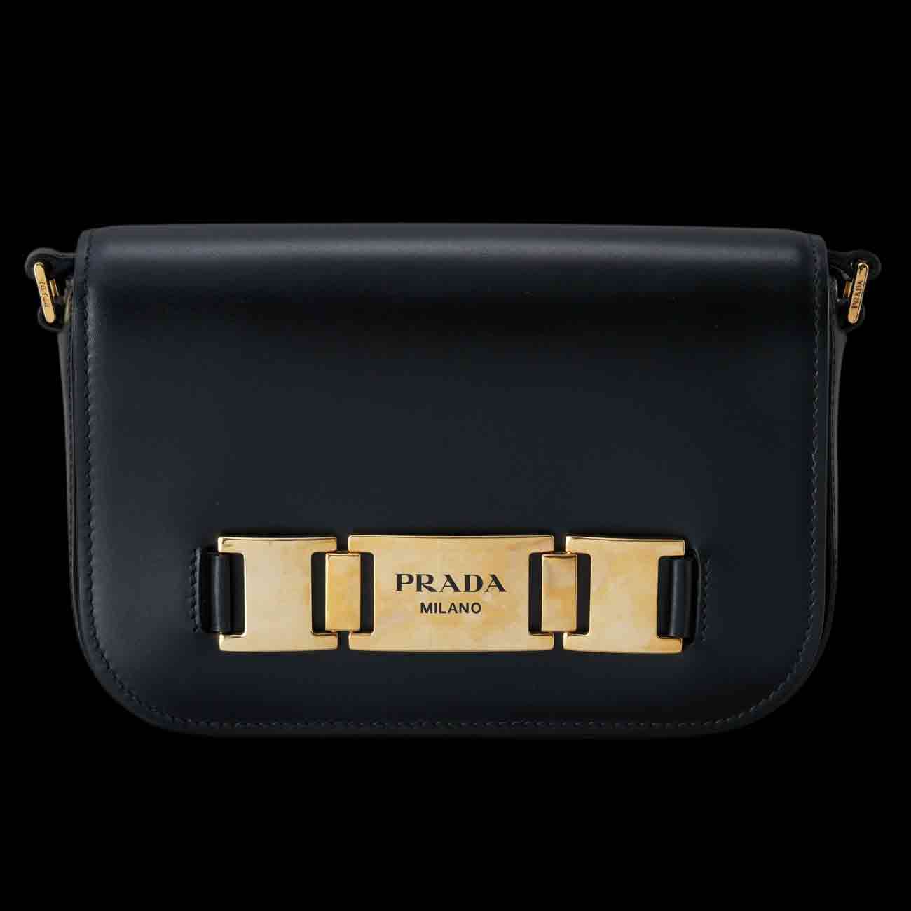 PRADA(USED)프라다 1BD244 메탈 버클 숄더백