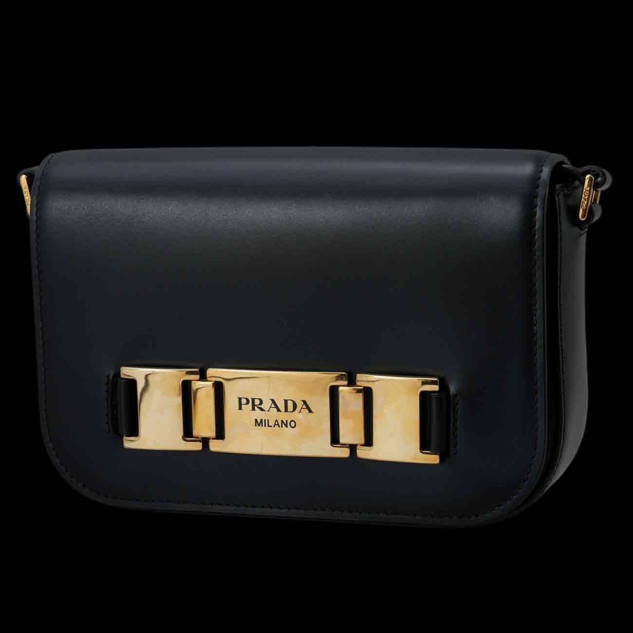 PRADA(USED)프라다 1BD244 메탈 버클 숄더백