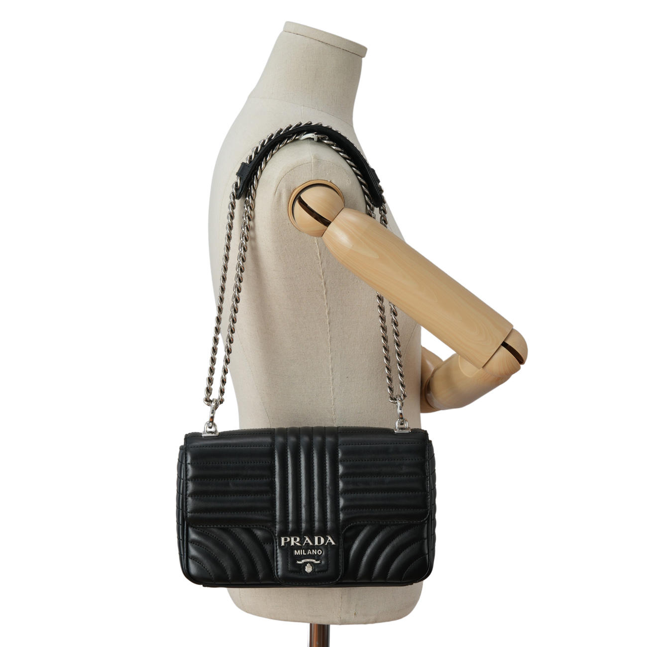 PRADA(USED)프라다 1BD135 파티나 숄더백