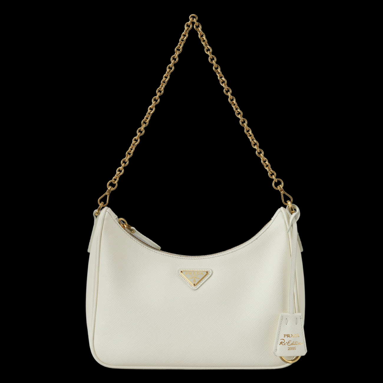 PRADA(USED)프라다 사피아노 럭스 체인 호보백