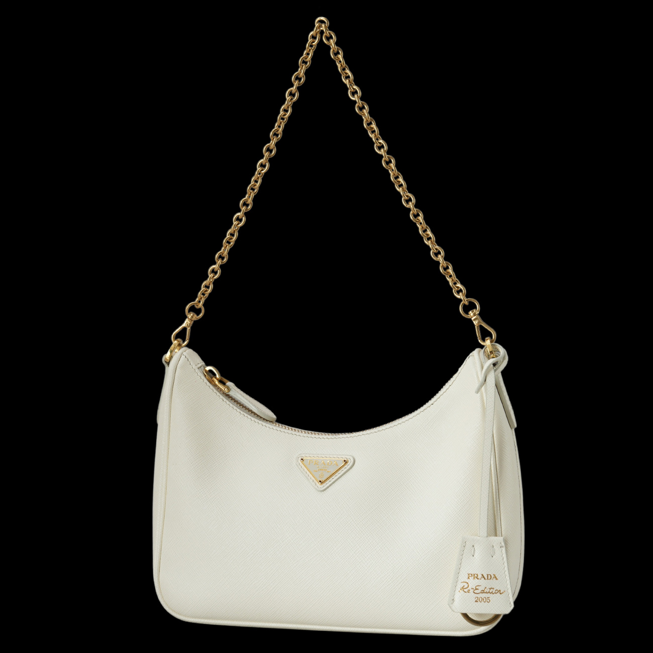 PRADA(USED)프라다 사피아노 럭스 체인 호보백