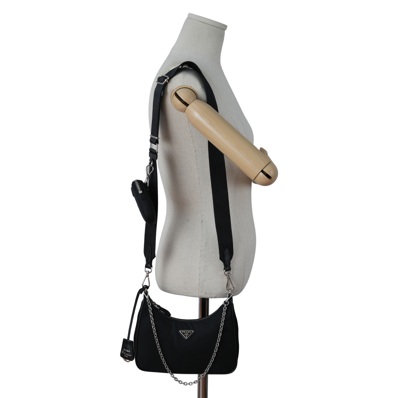 PRADA(USED)프라다 1BH204 리나일론 호보백