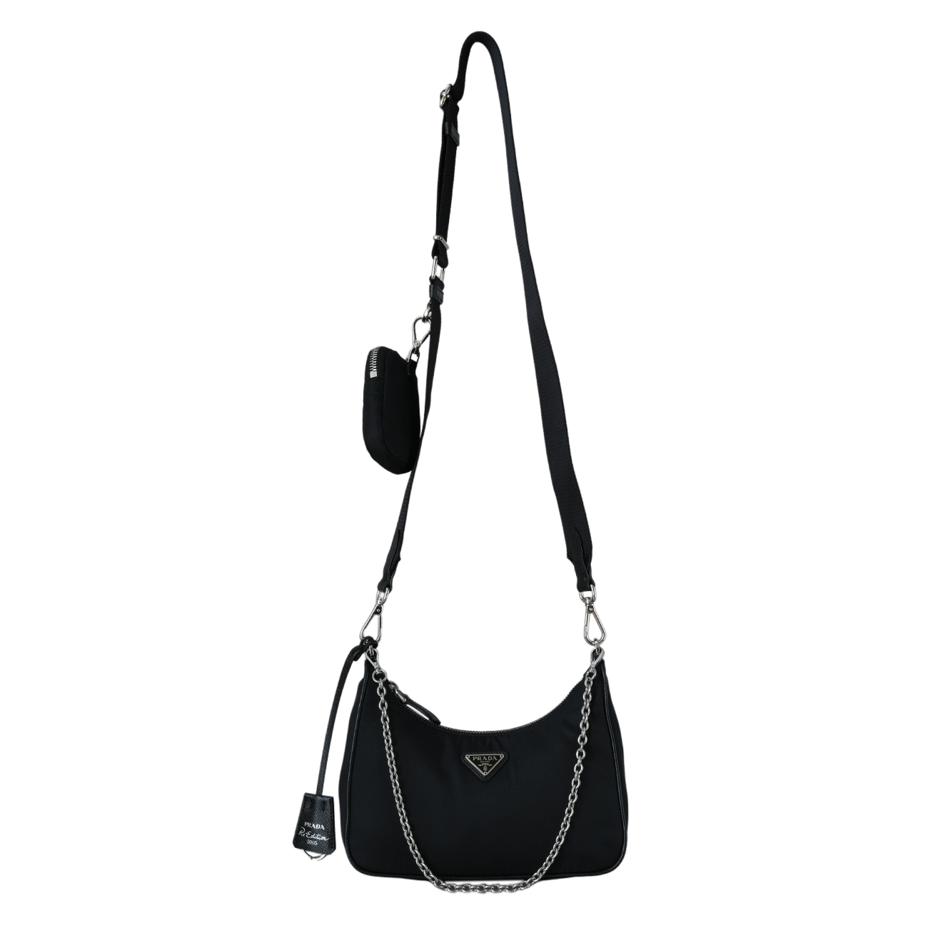 PRADA(USED)프라다 1BH204 리나일론 호보백