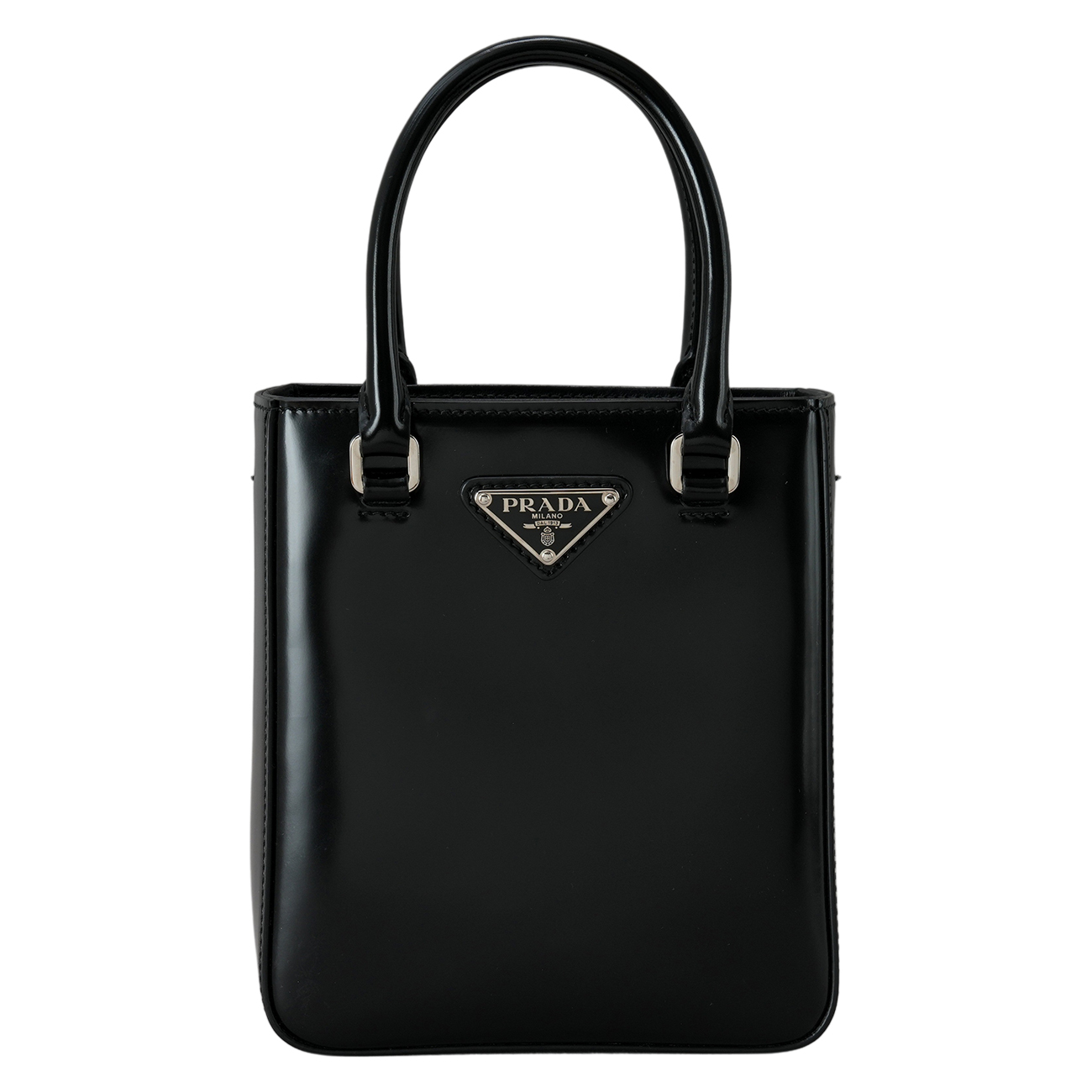 PRADA(USED)프라다 1BA331 스몰 브러쉬드 레더 토트백