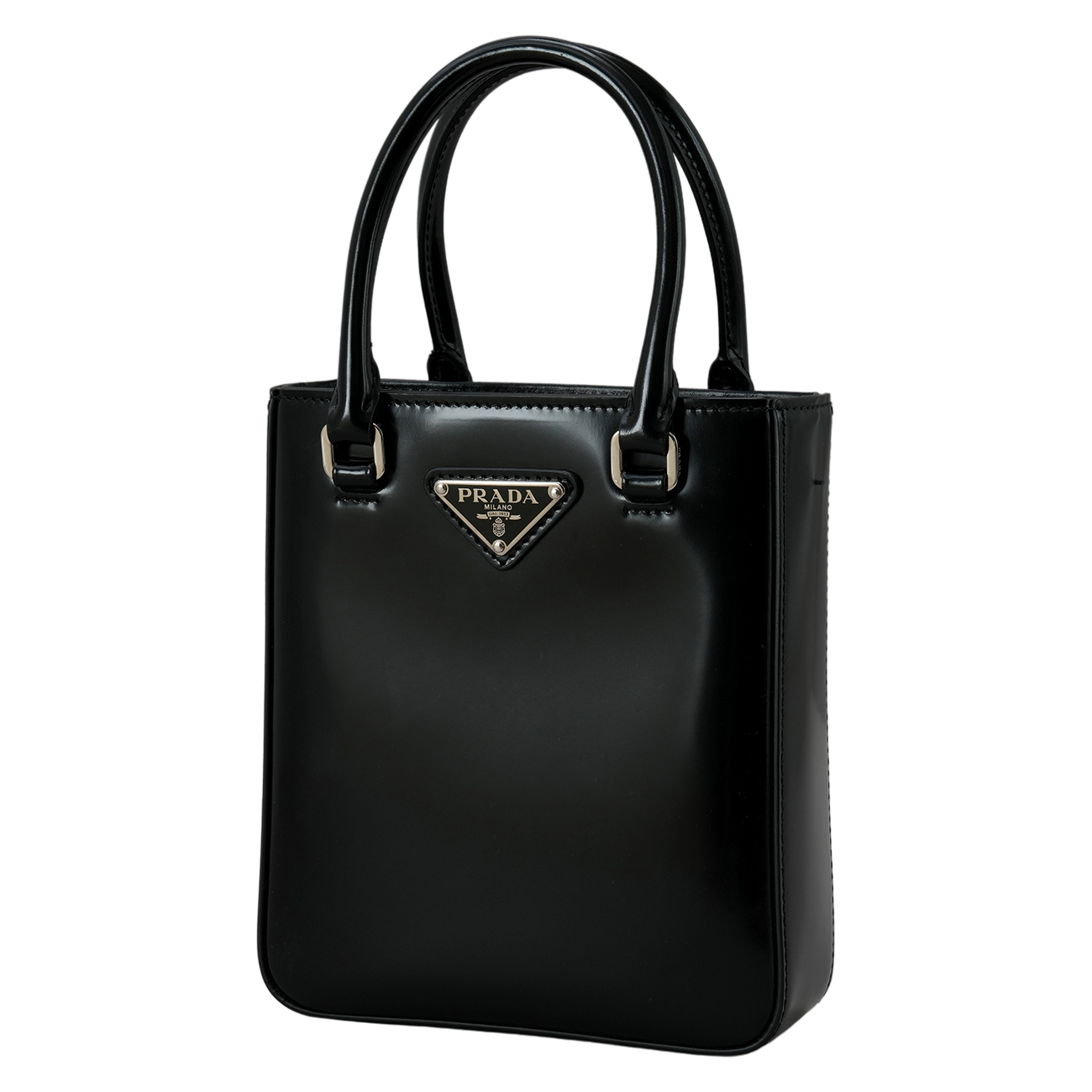 PRADA(USED)프라다 1BA331 스몰 브러쉬드 레더 토트백