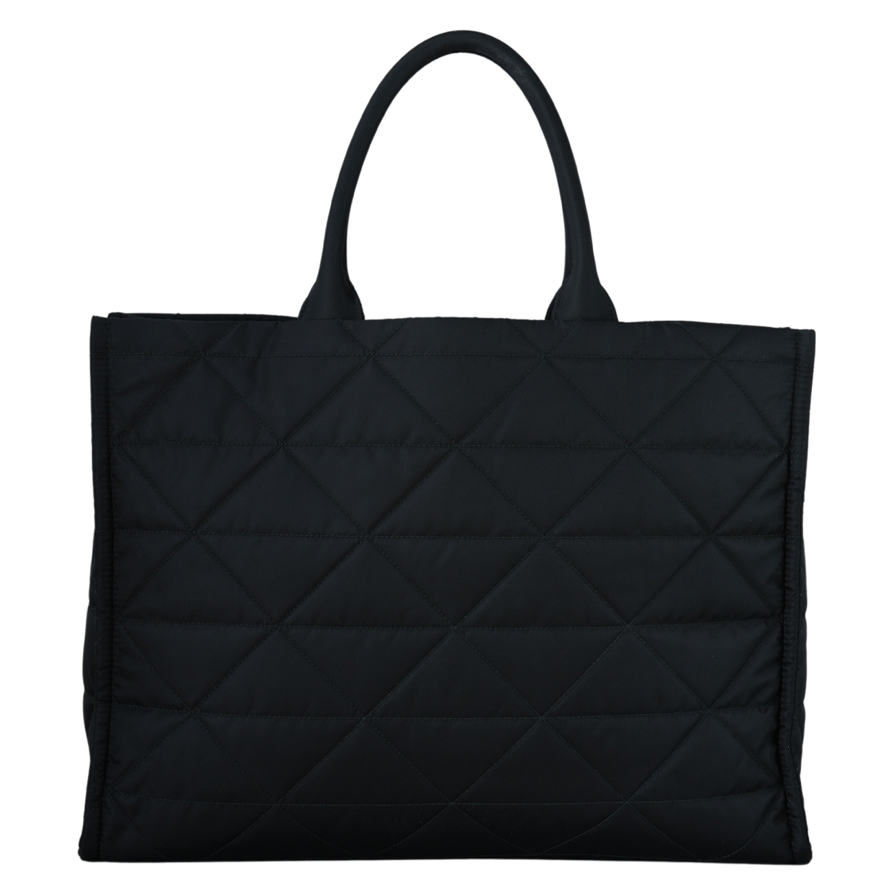 PRADA(USED)프라다 탑스티치 퀼팅 리나일론 쇼퍼백