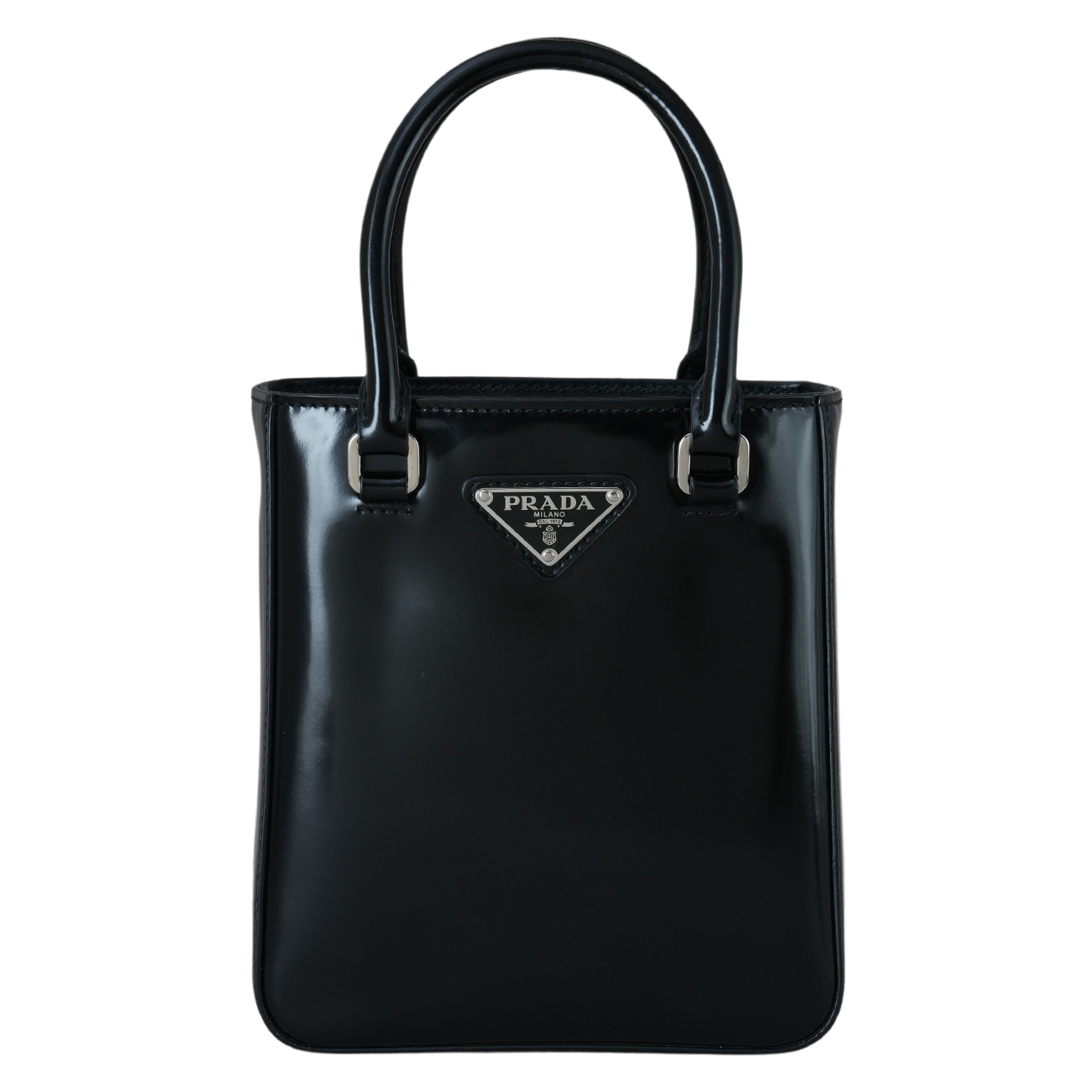PRADA(USED)프라다 1BA331 스몰 브러쉬드 레더 토트백