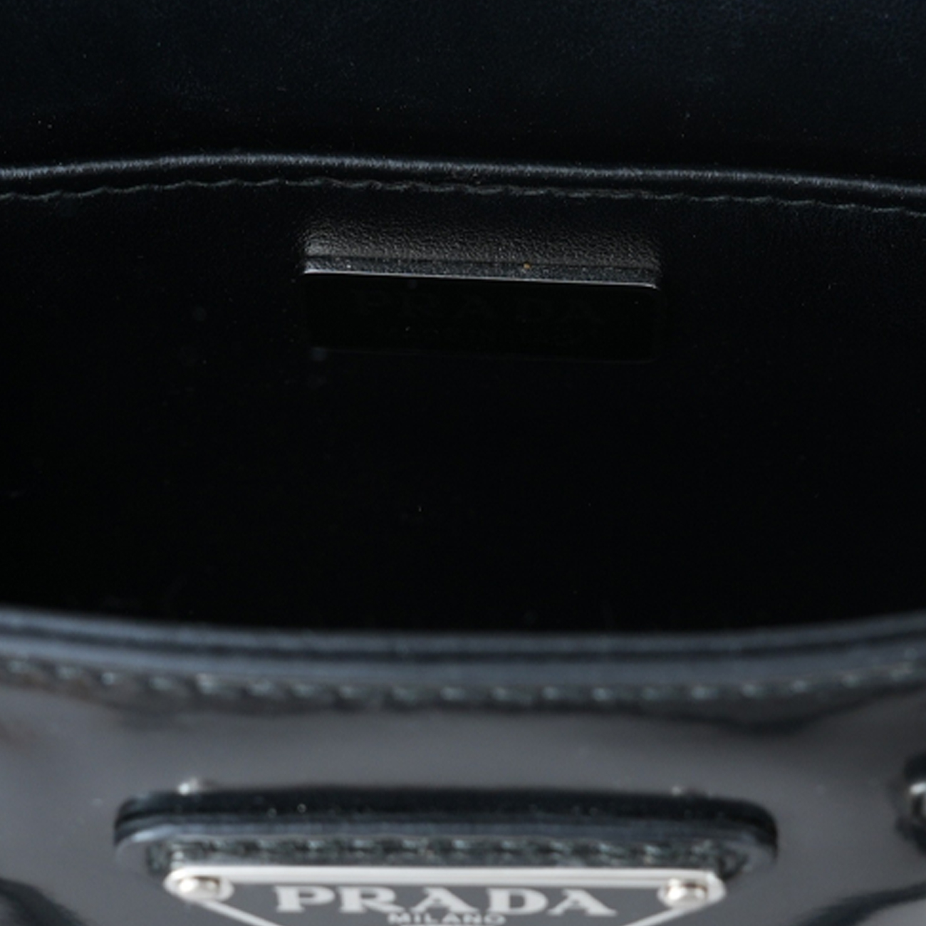 PRADA(USED)프라다 1BA331 스몰 브러쉬드 레더 토트백