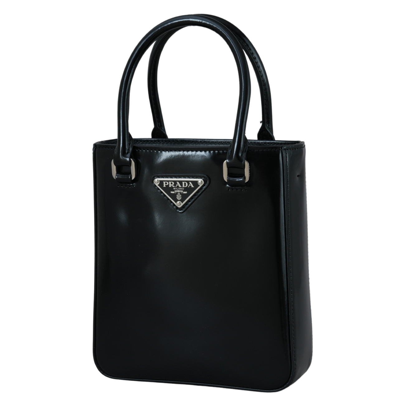 PRADA(USED)프라다 1BA331 스몰 브러쉬드 레더 토트백