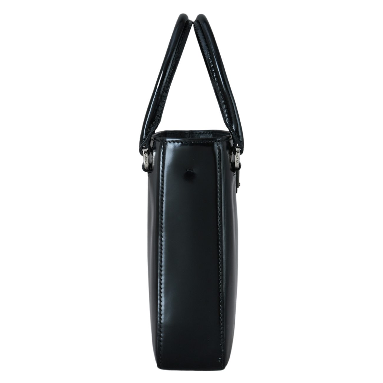PRADA(USED)프라다 1BA331 스몰 브러쉬드 레더 토트백