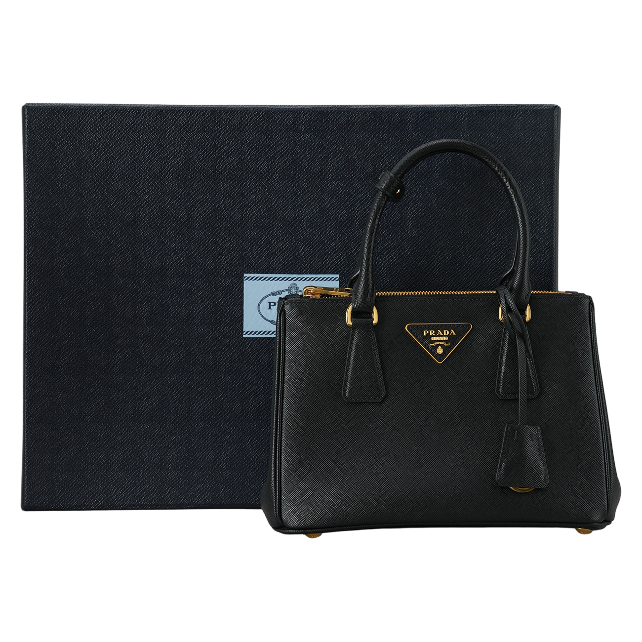PRADA(USED)프라다 사피아노 럭스 토트겸 숄더백