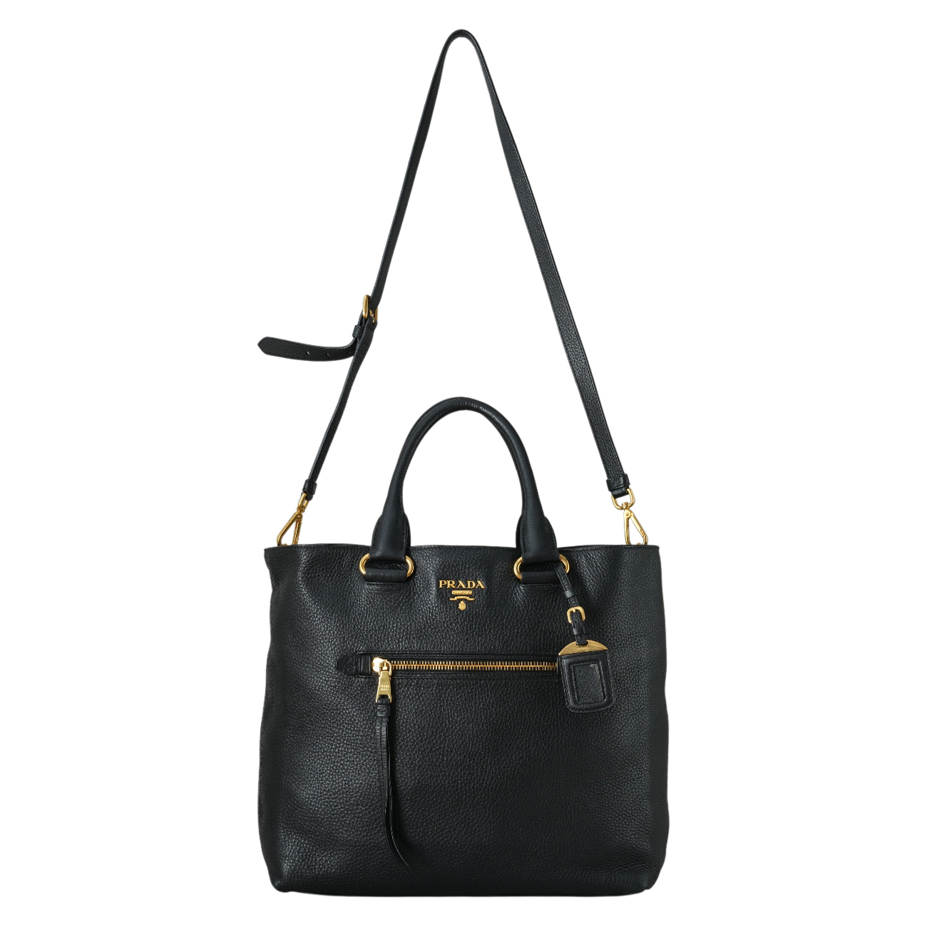 PRADA(USED)프라다 비텔로 다이노 토트겸 숄더백