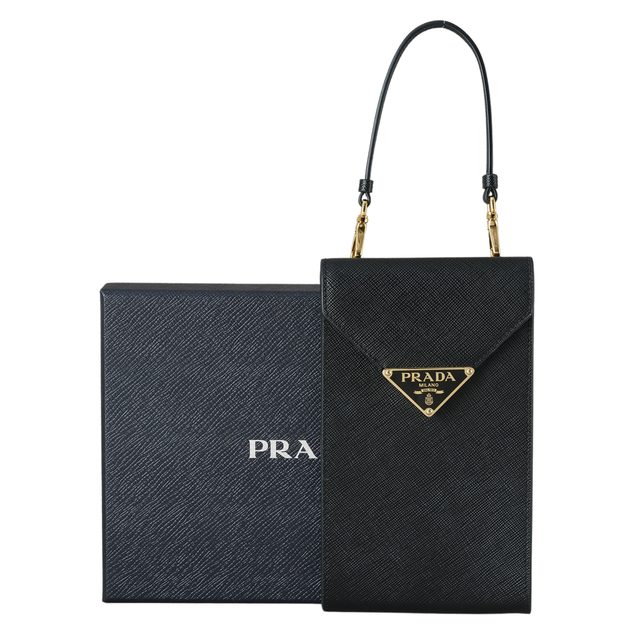 PRADA(USED)프라다 사피아노 트라이앵글 폰홀더