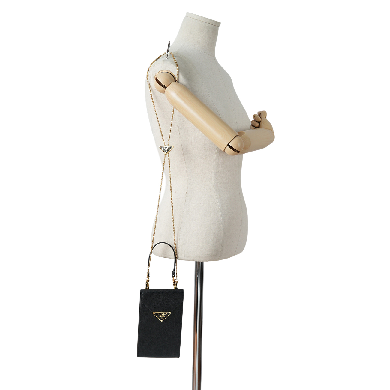 PRADA(USED)프라다 사피아노 트라이앵글 폰홀더
