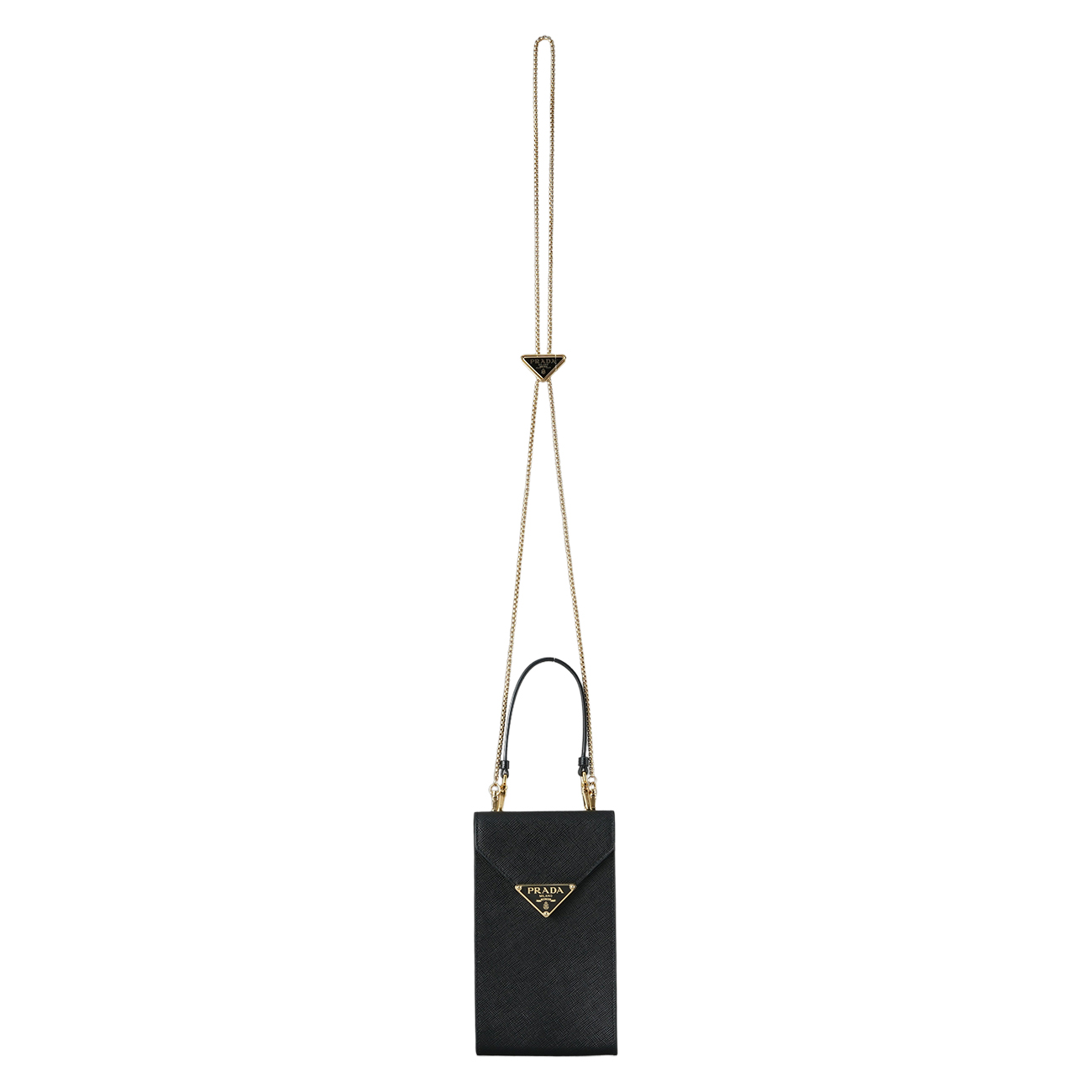 PRADA(USED)프라다 사피아노 트라이앵글 폰홀더