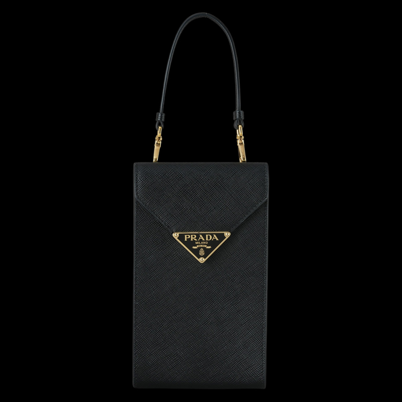 PRADA(USED)프라다 사피아노 트라이앵글 폰홀더
