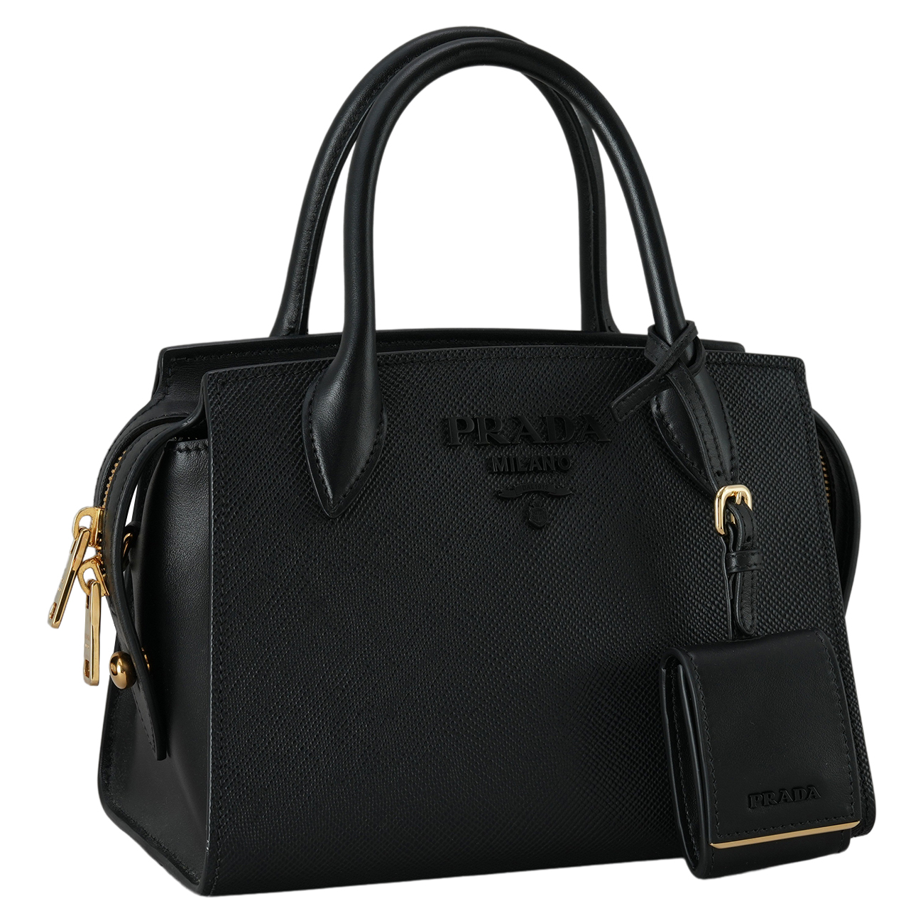PRADA(USED)프라다 1BA269 사피아노 모노크롬 토트겸 숄더백