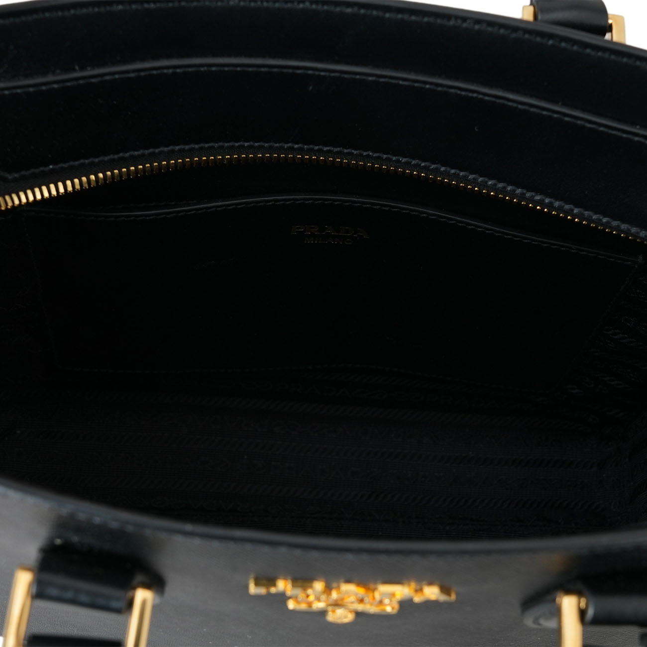 PRADA(USED)프라다 1BA113 사피아노 지퍼 투웨이백 블랙