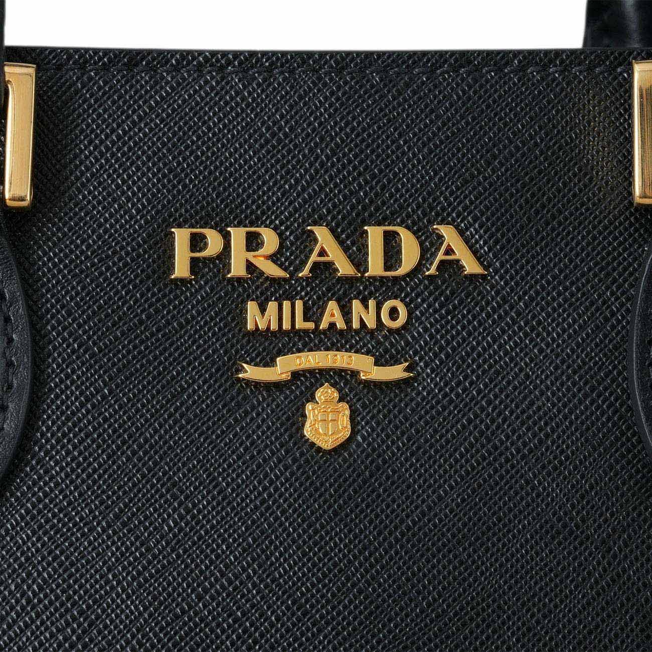 PRADA(USED)프라다 1BA113 사피아노 지퍼 투웨이백 블랙
