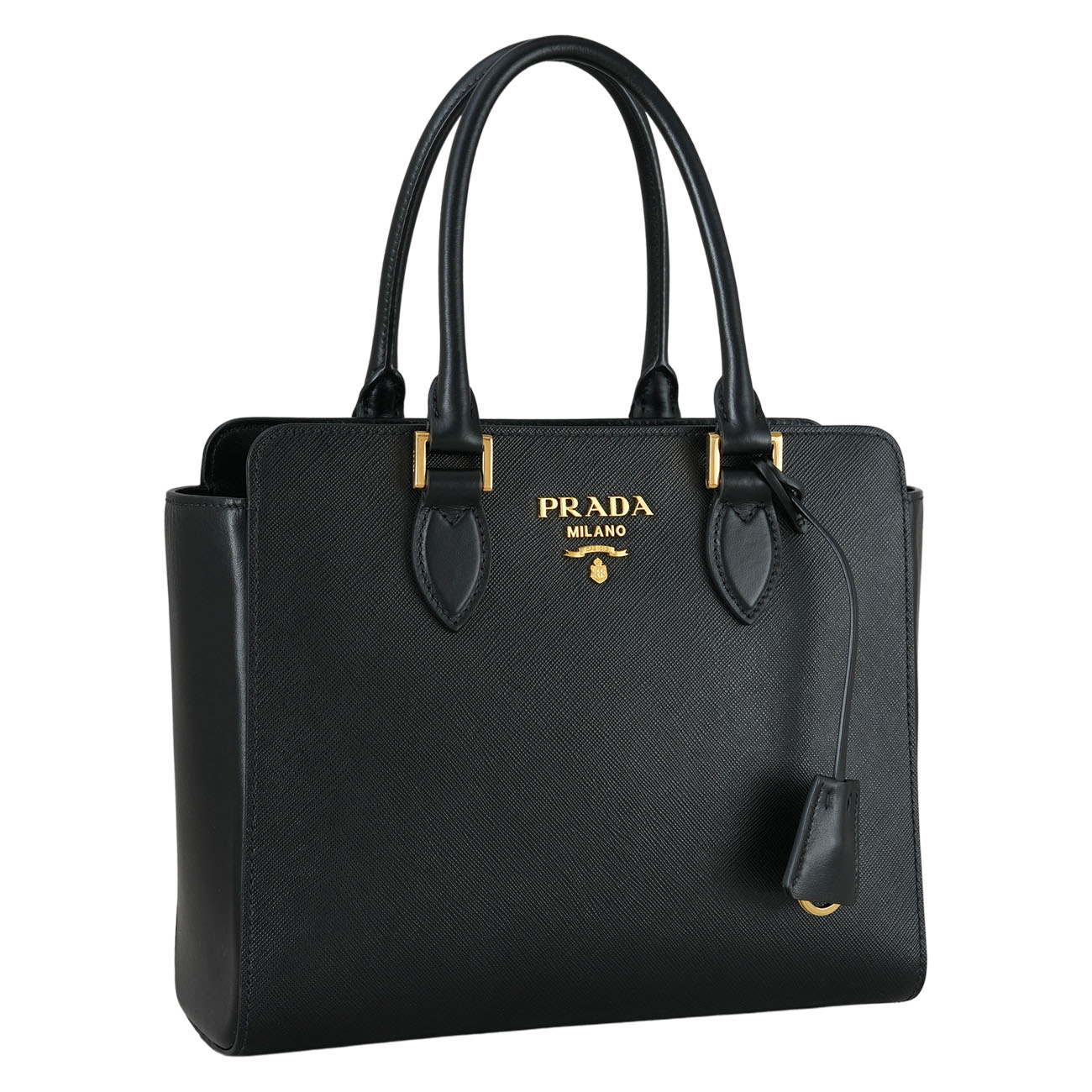 PRADA(USED)프라다 1BA113 사피아노 지퍼 투웨이백 블랙