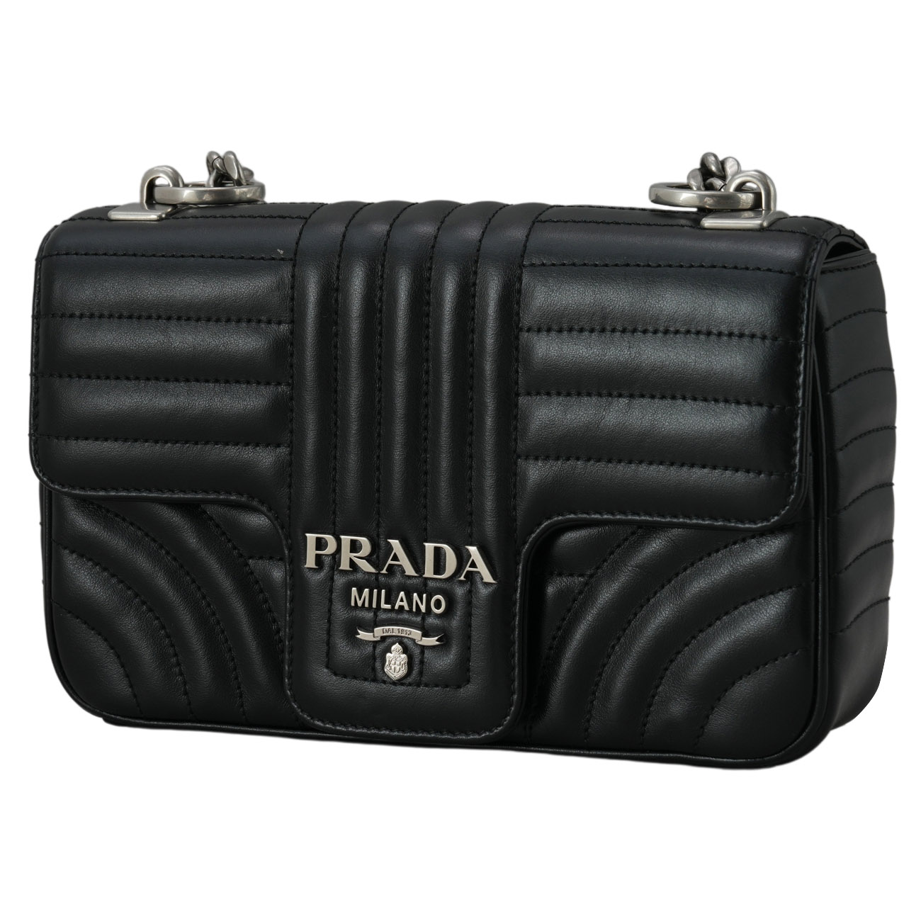 PRADA(USED)프라다 1BD107 다이아그램 체인 숄더백