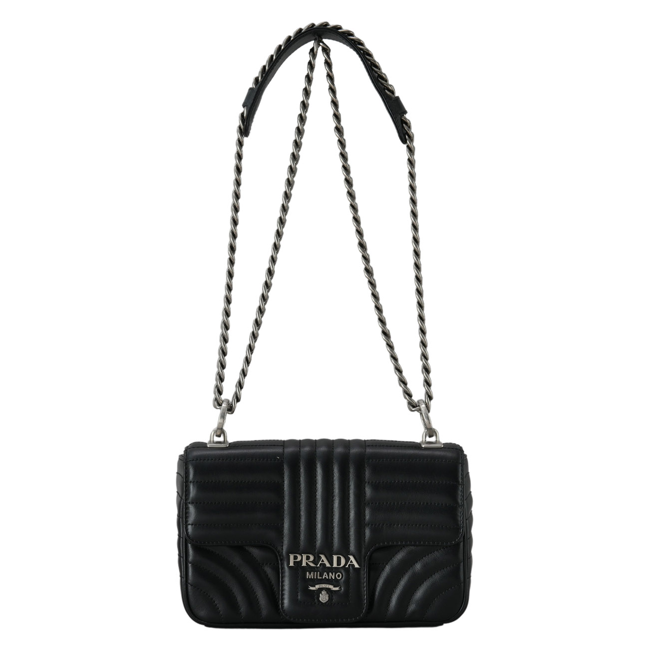 PRADA(USED)프라다 1BD107 다이아그램 체인 숄더백