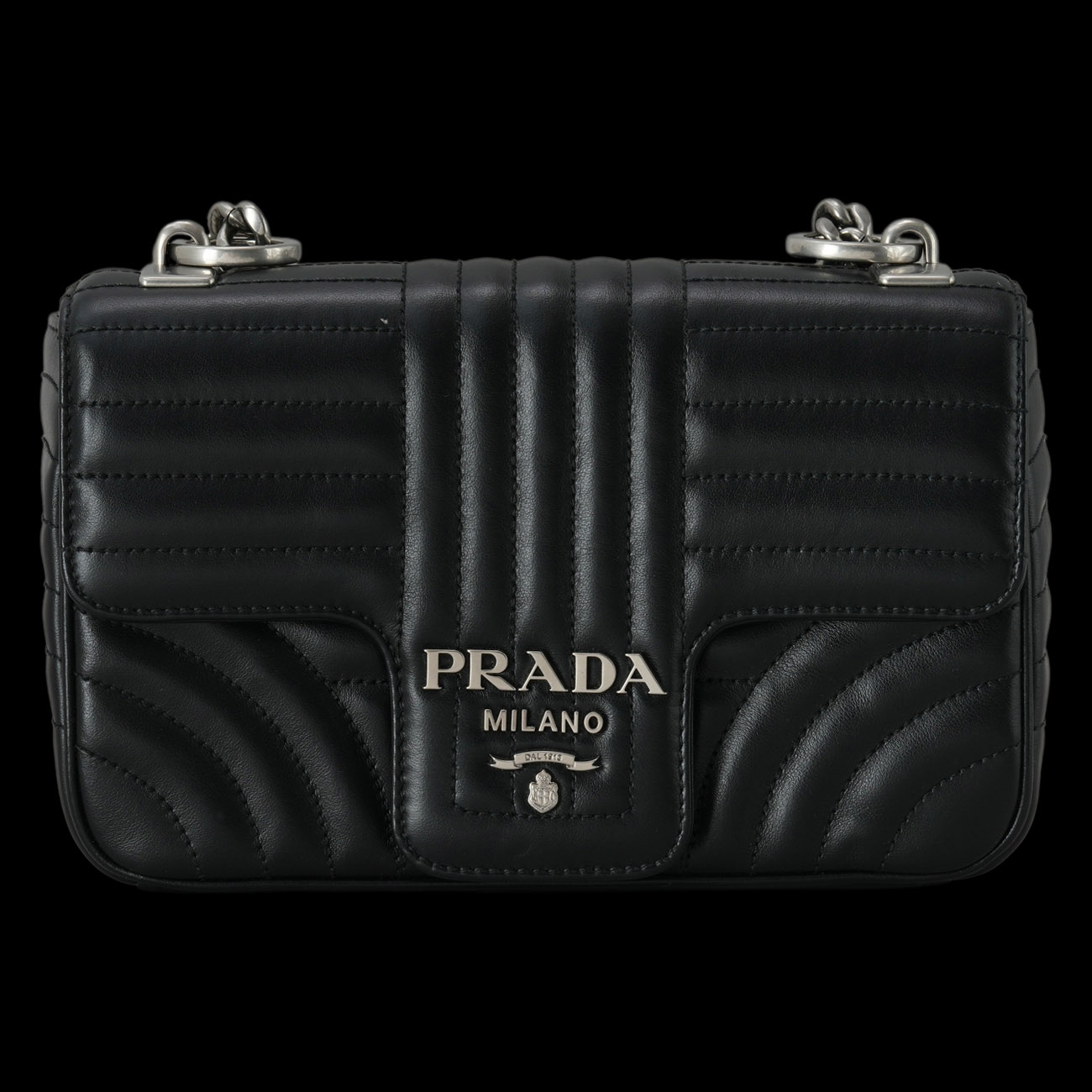 PRADA(USED)프라다 1BD107 다이아그램 체인 숄더백
