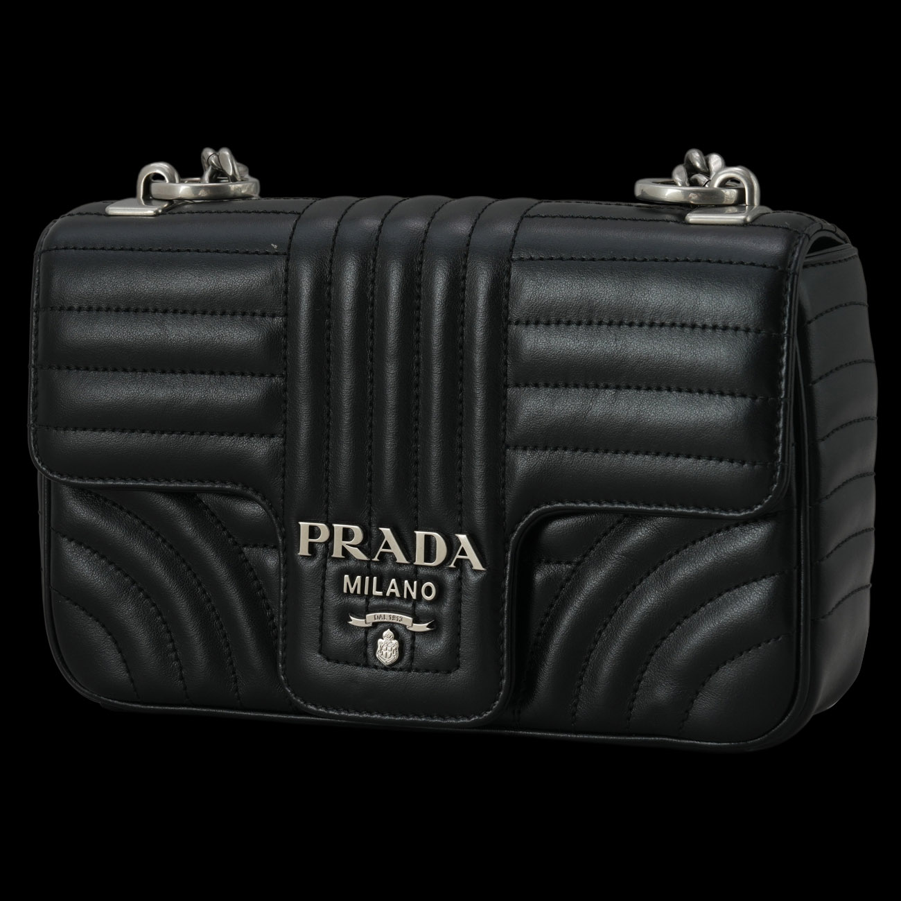 PRADA(USED)프라다 1BD107 다이아그램 체인 숄더백