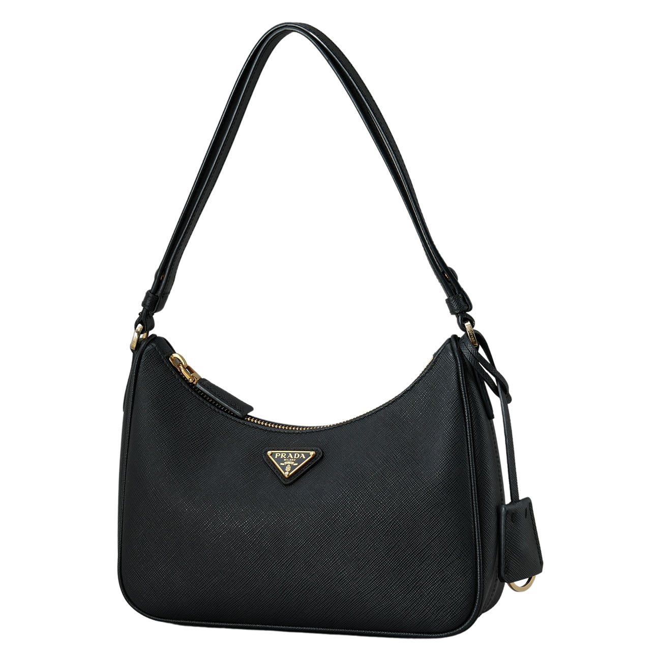 PRADA(USED)프라다 1BC204 사피아노 트라이앵글 로고 호보백