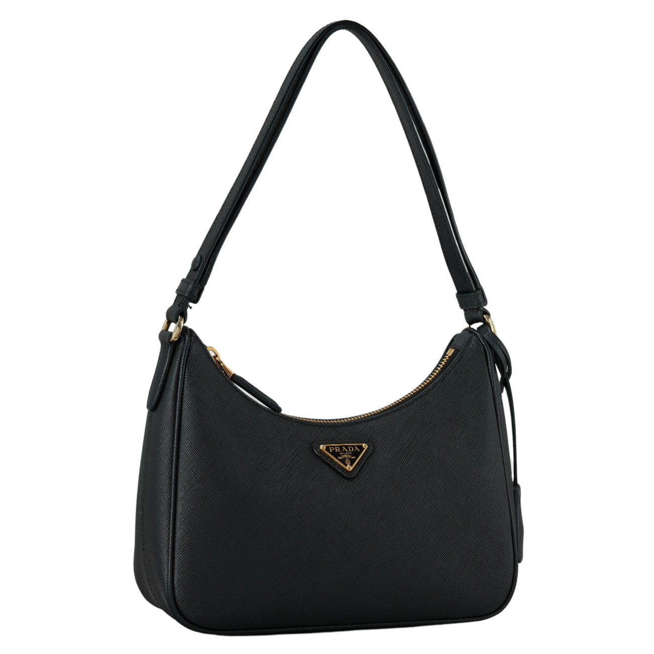 PRADA(USED)프라다 1BC204 사피아노 트라이앵글 로고 호보백