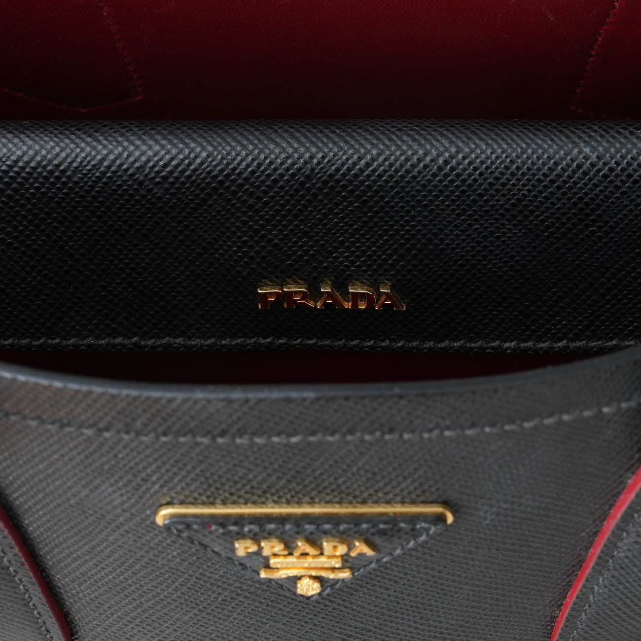 PRADA(USED)프라다 1BG887 사피아노 두블레 토트 겸 숄더백