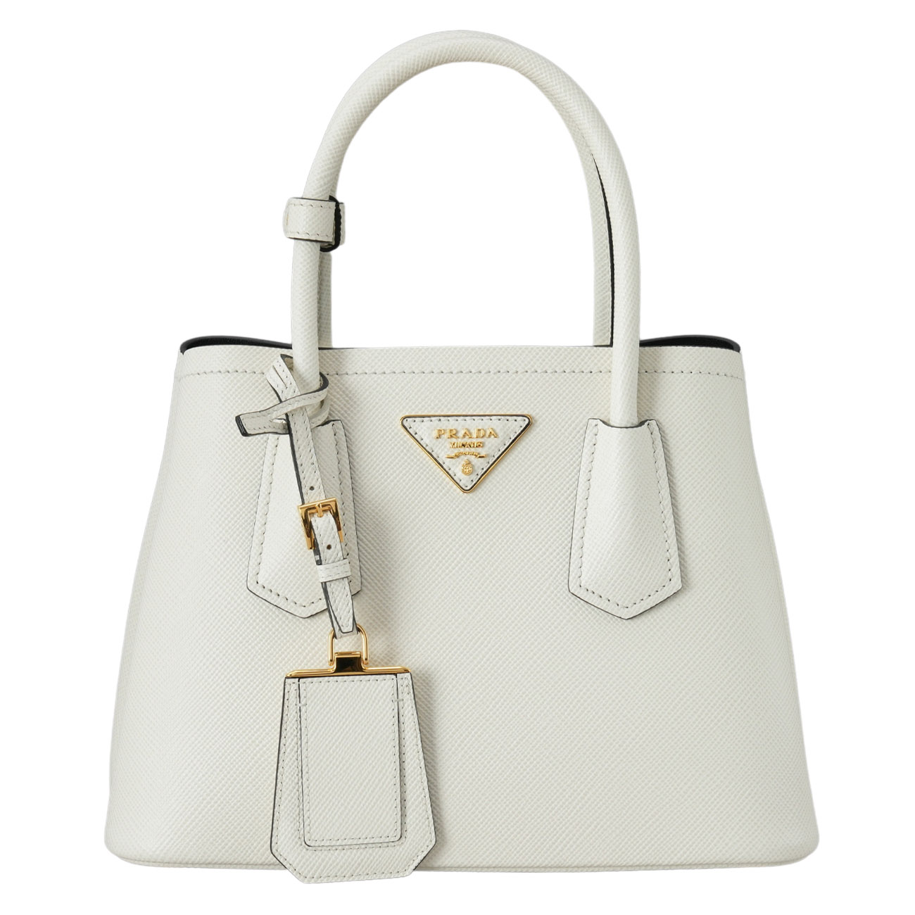 PRADA(USED)프라다 1BG443 더블 사피아노 가죽 미니백
