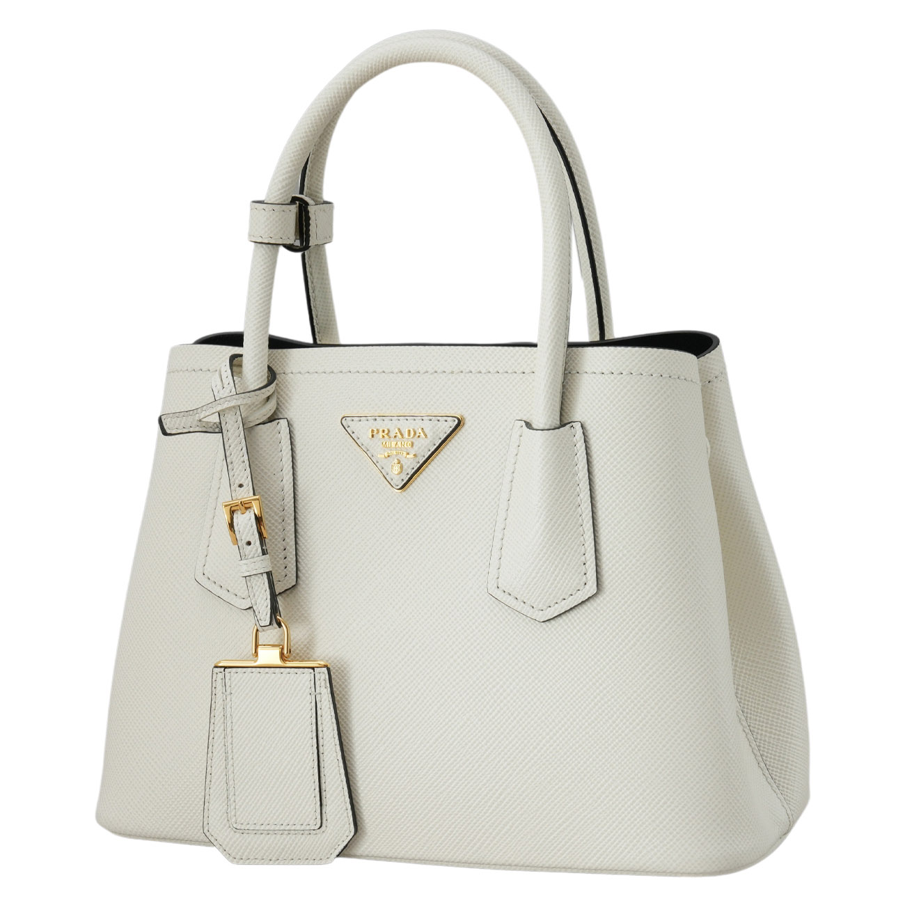 PRADA(USED)프라다 1BG443 더블 사피아노 가죽 미니백
