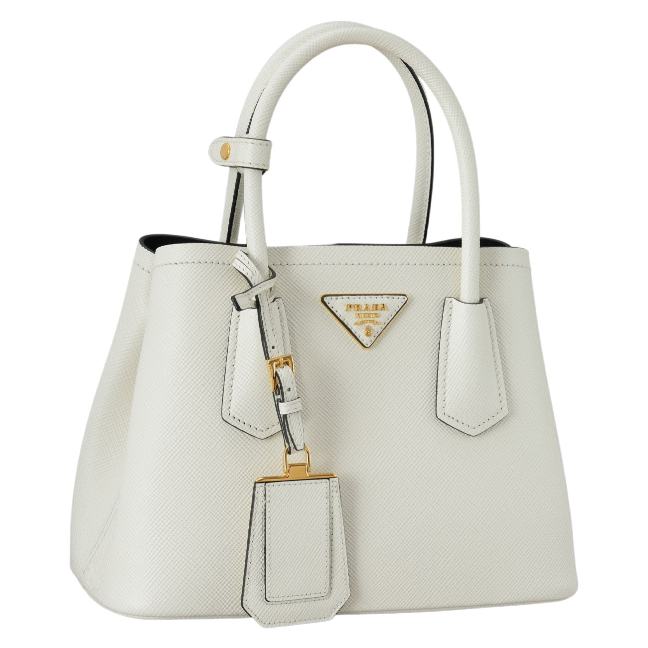 PRADA(USED)프라다 1BG443 더블 사피아노 가죽 미니백