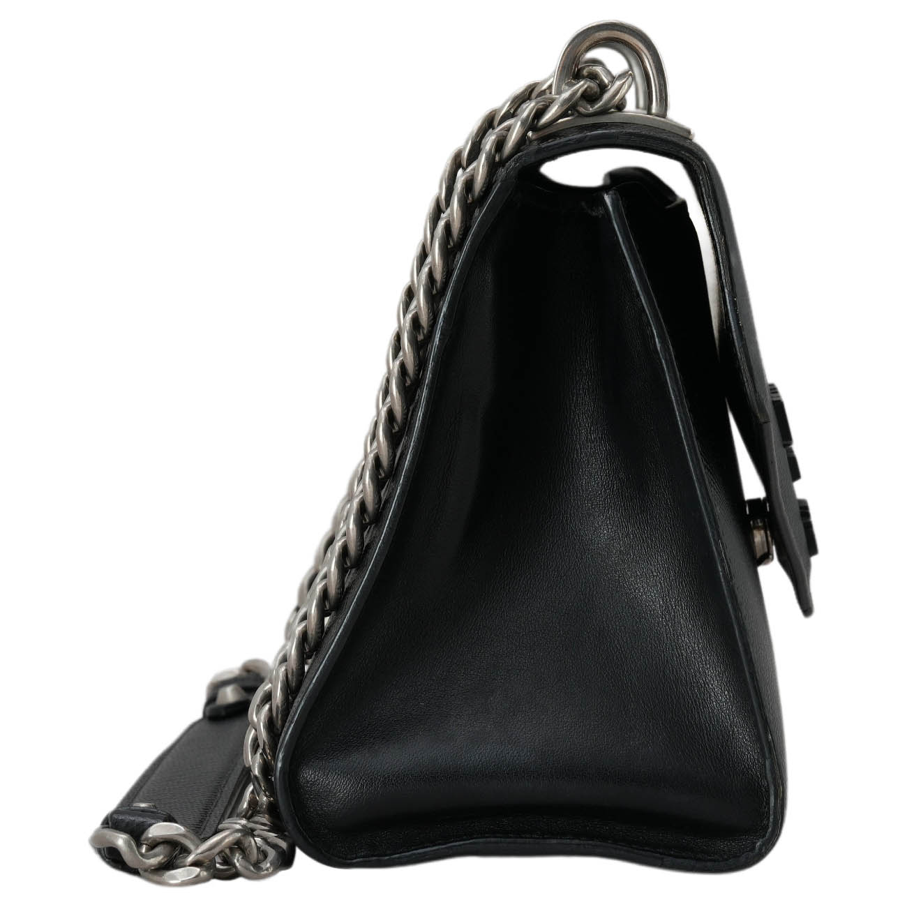 PRADA(USED)프라다 1BD127 사피아노 모노크롬 체인 백