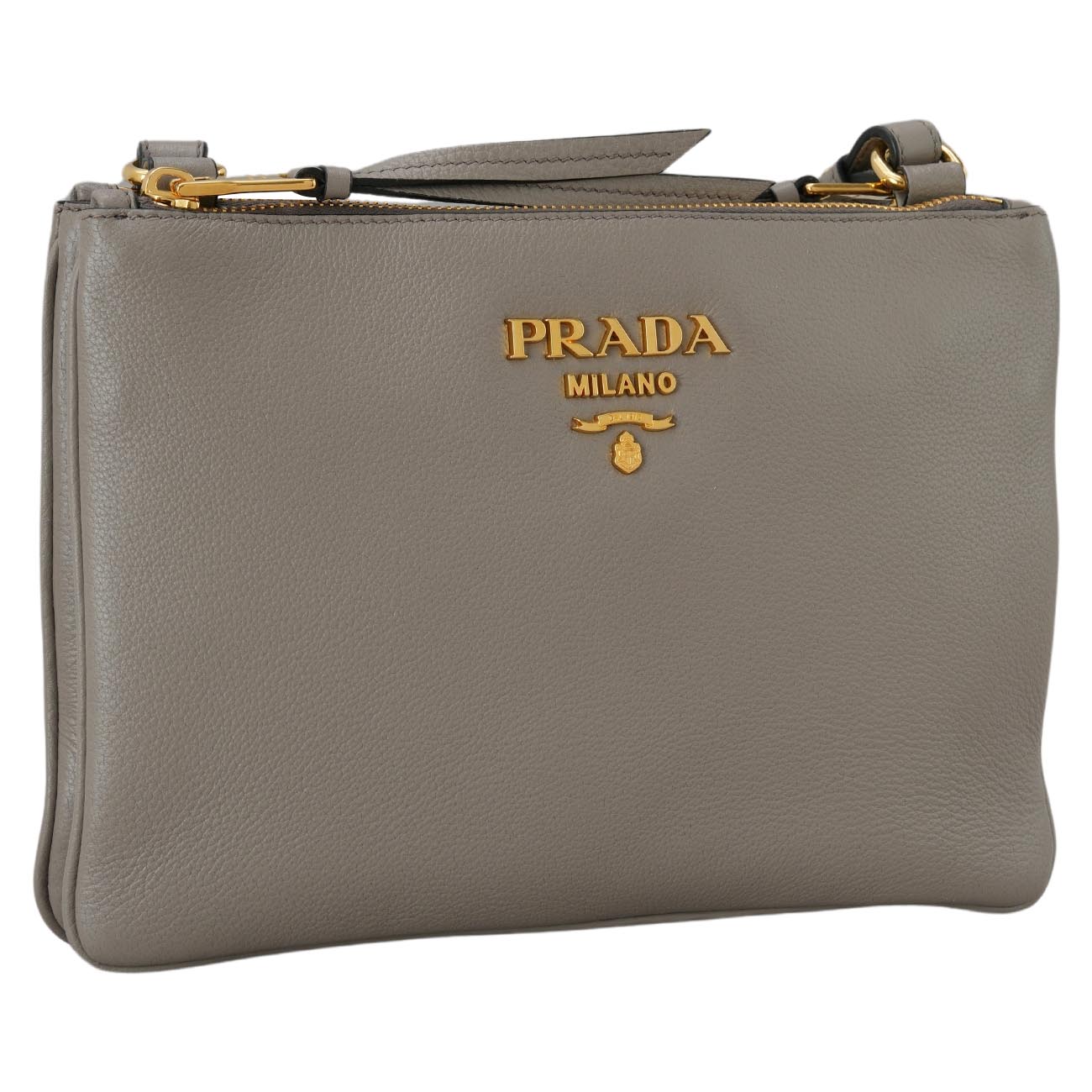 PRADA(USED)프라다 1BH046 더블 지퍼 크로스백