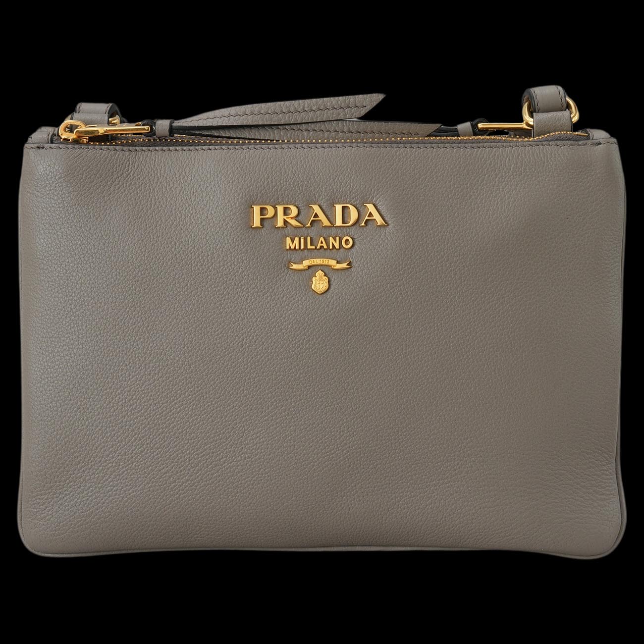 PRADA(USED)프라다 1BH046 더블 지퍼 크로스백