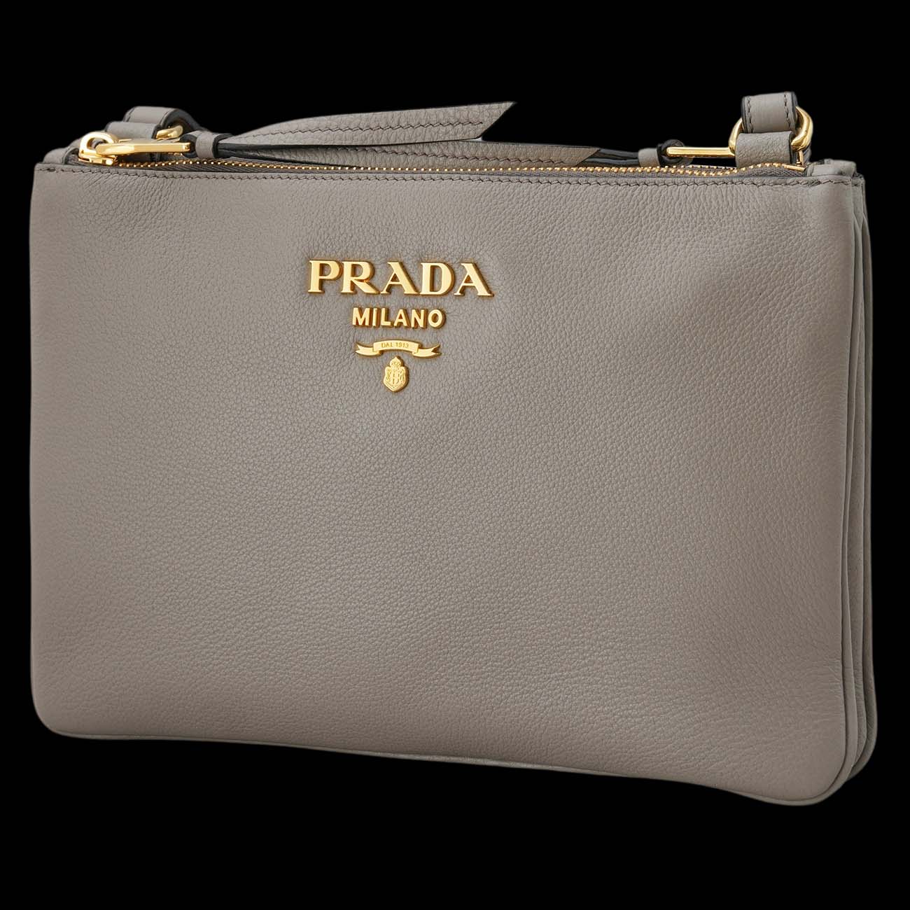 PRADA(USED)프라다 1BH046 더블 지퍼 크로스백