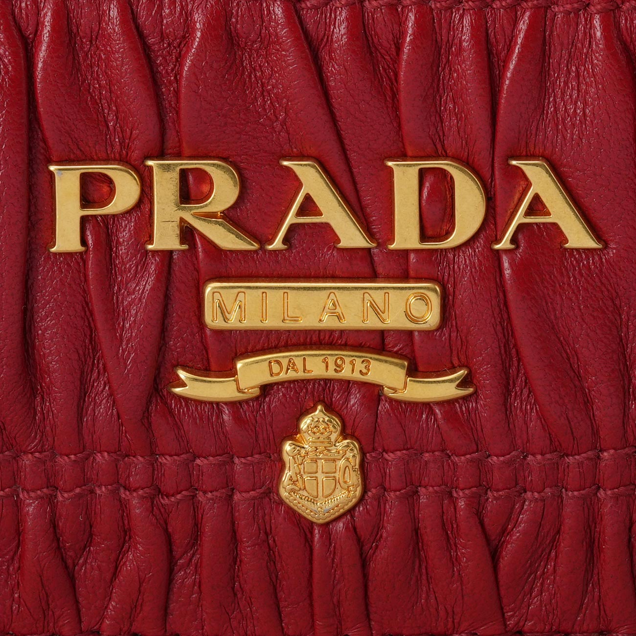 PRADA(USED)프라다 고프레 레더  WOC